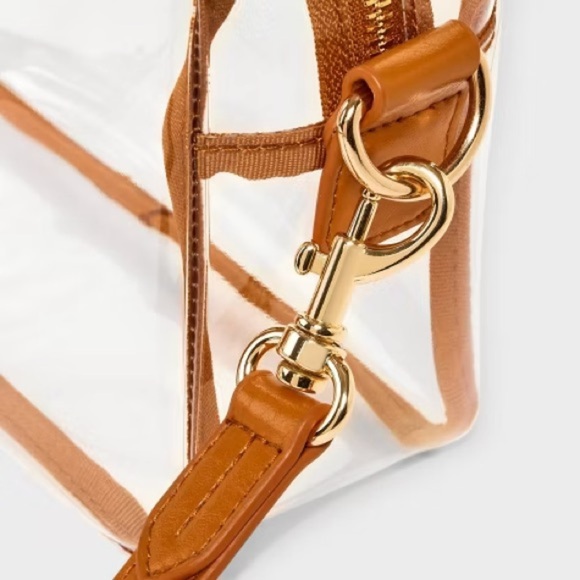 Crossbody Bag - Universal Thread Clear,Structured Vinyl Handbag,Adjustable Strap - Picture 6 of 7